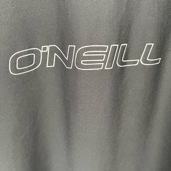 ONEILL SLIM FIT  SLATE GRAY ATHLETIC LONG SLEEVE LOGO UV PROTECTION SHIRT - Picture 3 of 11